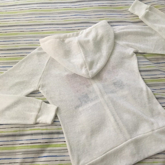 White Sheer Sacramento California Peace Bus Hoodie - Picture 5 of 8